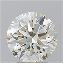 Natural Diamond 3.01 Carats, Round with Excellent Cut, K Color, SI1 Clarity and Certified by IGI
