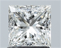 Natural Diamond 1.05 Carats, Princess with  Cut, H Color, IF Clarity and Certified by GIA