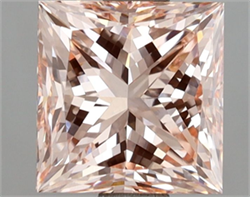 Picture of Lab Grown Diamond 2.76 Carats, Princess with  Cut, Fancy Intense Pink Color, VVS2 Clarity and Certified by IGI