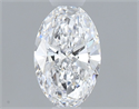 Natural Diamond 0.40 Carats, Oval with  Cut, D Color, IF Clarity and Certified by GIA