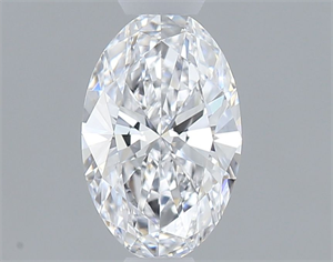 Picture of Natural Diamond 0.40 Carats, Oval with  Cut, D Color, IF Clarity and Certified by GIA
