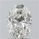 Natural Diamond 1.01 Carats, Oval with  Cut, I Color, VS1 Clarity and Certified by GIA