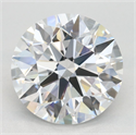 Lab Grown Diamond 3.09 Carats, Round with Excellent Cut, D Color, VVS1 Clarity and Certified by GIA