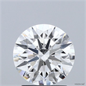Lab Grown Diamond 1.05 Carats, Round with Ideal Cut, D Color, VVS2 Clarity and Certified by IGI