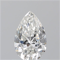 Natural Diamond 0.70 Carats, Pear with  Cut, G Color, VS1 Clarity and Certified by GIA