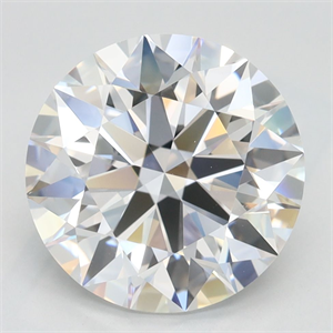 Picture of Lab Grown Diamond 3.47 Carats, Round with Ideal Cut, D Color, VVS1 Clarity and Certified by IGI
