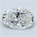 Diamante Natural 4.03 quilates, Ovalado , Color H, claridad VS2 y certificado GIA