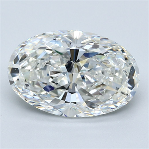 Foto Diamante Natural 4.03 quilates, Ovalado , Color H, claridad VS2 y certificado GIA de