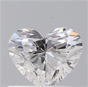 Natural Diamond 0.43 Carats, Heart with  Cut, D Color, SI1 Clarity and Certified by GIA