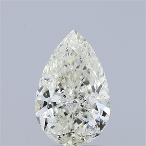 Picture of Natural Diamond 2.00 Carats, Pear with  Cut, K Color, SI2 Clarity and Certified by IGI