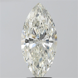 Picture of Natural Diamond 3.50 Carats, Marquise with  Cut, I Color, SI2 Clarity and Certified by IGI