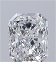 Natural Diamond 0.51 Carats, Radiant with  Cut, D Color, VVS1 Clarity and Certified by GIA