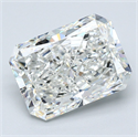 Natural Diamond 5.03 Carats, Radiant with  Cut, H Color, VS2 Clarity and Certified by GIA