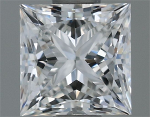 Picture of Natural Diamond 0.50 Carats, Princess with  Cut, G Color, VVS2 Clarity and Certified by GIA
