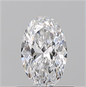 Natural Diamond 0.51 Carats, Oval with  Cut, D Color, VVS1 Clarity and Certified by GIA