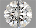 Natural Diamond 0.70 Carats, Round with Excellent Cut, H Color, VS1 Clarity and Certified by GIA