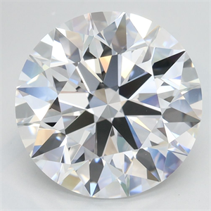 Picture of Lab Grown Diamond 4.50 Carats, Round with Excellent Cut, D Color, IF Clarity and Certified by GIA
