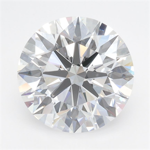 Picture of Lab Grown Diamond 3.02 Carats, Round with Ideal Cut, D Color, VVS1 Clarity and Certified by IGI