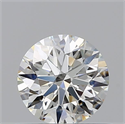 Natural Diamond 0.58 Carats, Round with Excellent Cut, J Color, VVS1 Clarity and Certified by GIA