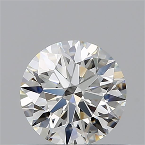 Picture of Natural Diamond 0.58 Carats, Round with Excellent Cut, J Color, VVS1 Clarity and Certified by GIA