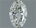 Natural Diamond 0.90 Carats, Oval with  Cut, H Color, IF Clarity and Certified by IGI