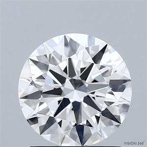 Picture of Lab Grown Diamond 1.50 Carats, Round with Ideal Cut, D Color, VVS2 Clarity and Certified by IGI