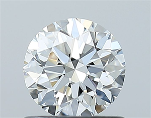 Picture of Natural Diamond 0.76 Carats, Round with Excellent Cut, F Color, VVS1 Clarity and Certified by GIA