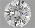 Natural Diamond 0.70 Carats, Round with Excellent Cut, F Color, VVS1 Clarity and Certified by GIA
