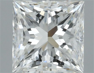Picture of Natural Diamond 0.41 Carats, Princess with  Cut, F Color, VS2 Clarity and Certified by GIA