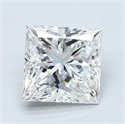 Diamante Natural 3.52 quilates, Princesa , Color F, claridad SI1 y certificado GIA