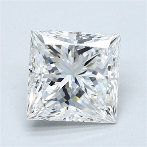 Foto Diamante Natural 3.52 quilates, Princesa , Color F, claridad SI1 y certificado GIA de