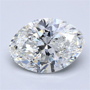 Picture of Natural Diamond 8.01 Carats, Oval with  Cut, F Color, SI1 Clarity and Certified by GIA