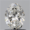Natural Diamond 0.71 Carats, Oval with  Cut, G Color, SI1 Clarity and Certified by GIA