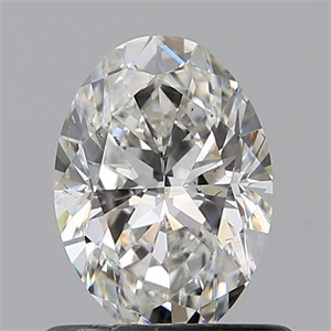 Picture of Natural Diamond 0.71 Carats, Oval with  Cut, G Color, SI1 Clarity and Certified by GIA