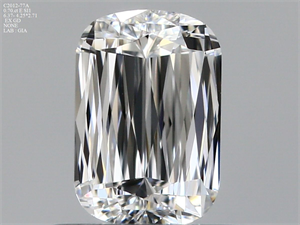 Foto Diamante Natural 0.70 quilates, Del cojín , Color E, claridad SI1 y certificado GIA de