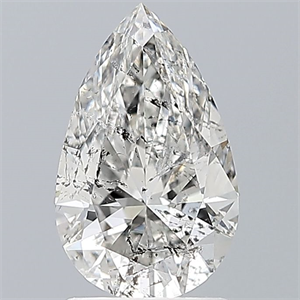 Foto Diamante Natural 1.50 quilates, De pera , Color H, claridad I1 y certificado GIA de