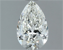 Natural Diamond 1.02 Carats, Pear with  Cut, H Color, IF Clarity and Certified by IGI