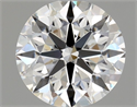 Natural Diamond 0.73 Carats, Round with Excellent Cut, F Color, IF Clarity and Certified by GIA