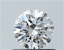 Natural Diamond 0.50 Carats, Round with Excellent Cut, G Color, SI1 Clarity and Certified by GIA