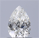 Diamante Natural 0.54 quilates, De pera , Color F, claridad IF y certificado IGI