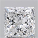 Natural Diamond 2.50 Carats, Princess with  Cut, E Color, VS2 Clarity and Certified by GIA