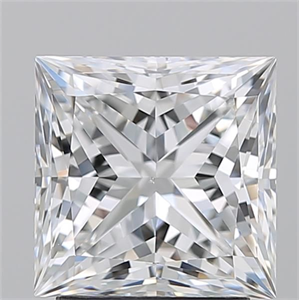 Picture of Natural Diamond 2.50 Carats, Princess with  Cut, E Color, VS2 Clarity and Certified by GIA