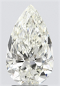 Natural Diamond 2.50 Carats, Pear with  Cut, J Color, IF Clarity and Certified by IGI