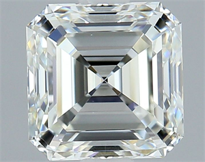 Picture of Natural Diamond 1.51 Carats, Asscher with  Cut, I Color, VVS2 Clarity and Certified by GIA