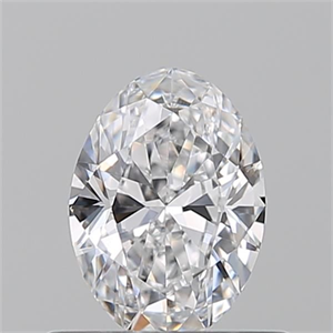 Picture of Natural Diamond 0.51 Carats, Oval with  Cut, D Color, VVS1 Clarity and Certified by GIA