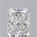 Natural Diamond 0.70 Carats, Radiant with  Cut, G Color, VS2 Clarity and Certified by GIA