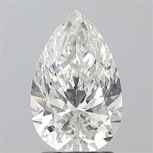 Picture of Natural Diamond 2.01 Carats, Pear with  Cut, G Color, SI2 Clarity and Certified by GIA