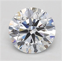 Lab Grown Diamond 5.53 Carats, Round with Ideal Cut, G Color, IF Clarity and Certified by IGI