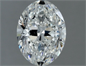 Natural Diamond 1.30 Carats, Oval with  Cut, G Color, SI1 Clarity and Certified by GIA