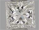 Natural Diamond 0.31 Carats, Princess with  Cut, G Color, VVS2 Clarity and Certified by IGI